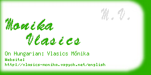 monika vlasics business card